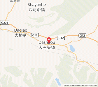 Map of Dashitou, Jilin