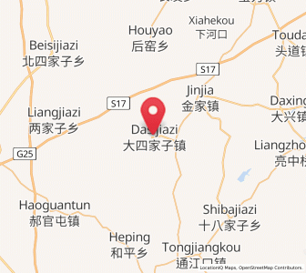 Map of Dasijiazi, Liaoning