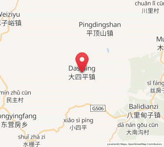 Map of Dasiping, Liaoning