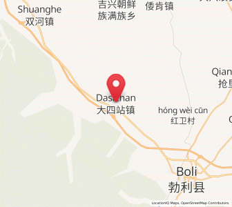 Map of Dasizhan, Heilongjiang