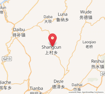 Map of Dasongshu, Yunnan