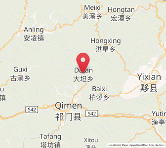 Map of Datan, Anhui