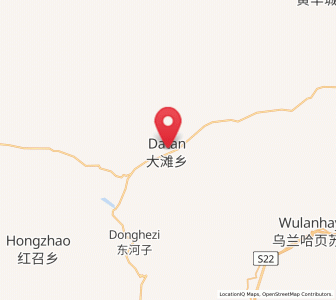 Map of Datan, Inner Mongolia