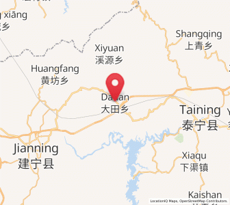 Map of Datian, Fujian