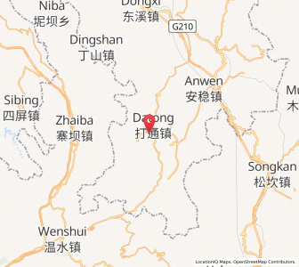Map of Datong, Chongqing