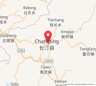 Map of Datong, Fujian
