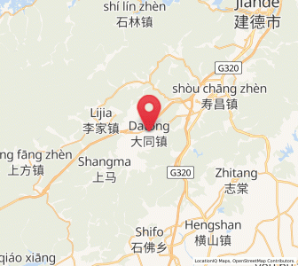 Map of Datong, Zhejiang