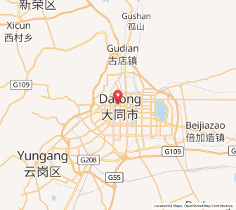 Map of Datong, Shanxi