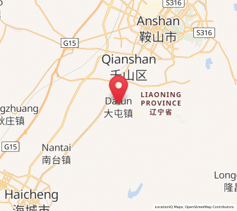Map of Datun, Liaoning