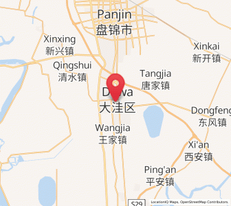 Map of Dawa, Liaoning