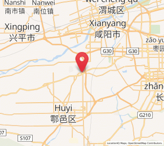 Map of Dawang, Shaanxi
