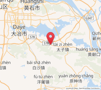 Map of Dawang, Hubei