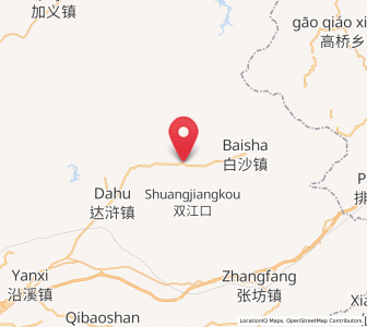 Map of Daweishan, Hunan