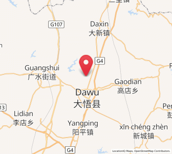 Map of Dawu Chengguanzhen, Hubei