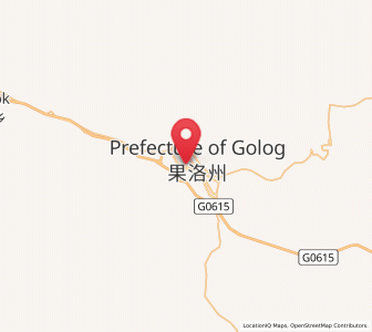 Map of Dawu, Qinghai