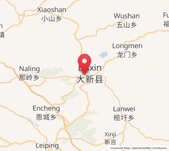 Map of Daxin, Guangxi