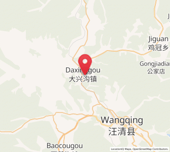 Map of Daxinggou, Jilin
