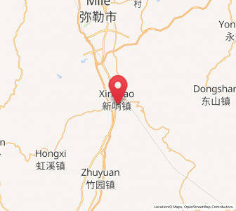 Map of Daxinshao, Yunnan