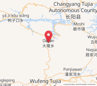 Map of Dayan, Hubei