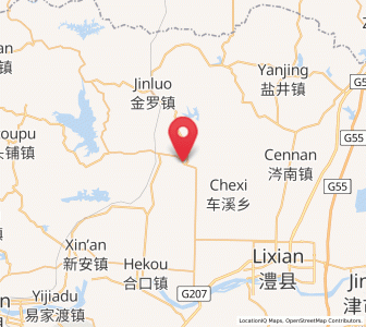 Map of Dayandang, Hunan