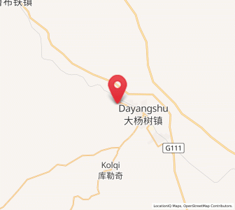 Map of Dayangshu, Inner Mongolia