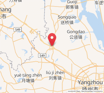 Map of Dayi, Jiangsu