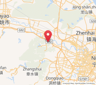 Map of Dayin, Zhejiang