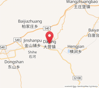 Map of Daying, Shanxi