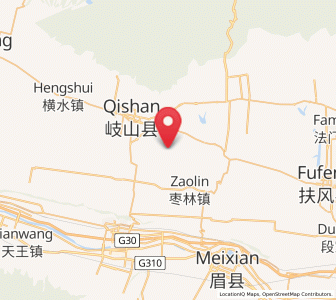 Map of Daying, Shaanxi
