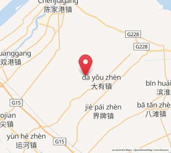 Map of Dayou, Jiangsu