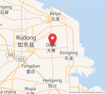 Map of Dayu, Jiangsu