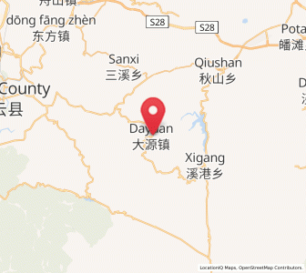 Map of Dayuan, Zhejiang
