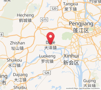 Map of Daze, Guangdong