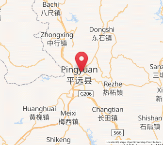 Map of Dazhe, Guangdong