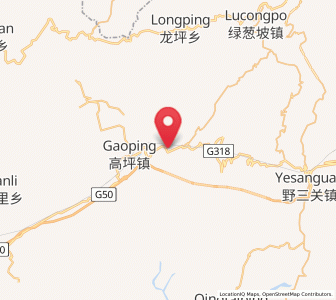 Map of Dazhiping, Hubei