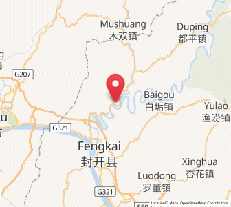 Map of Dazhou, Guangdong