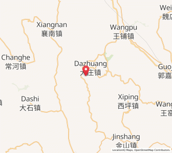 Map of Dazhuang, Gansu
