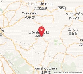 Map of Dazhuangke, Beijing