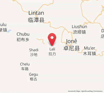 Map of Dazu, Gansu