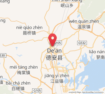 Map of De’an, Jiangxi