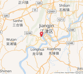 Map of Degan, Chongqing