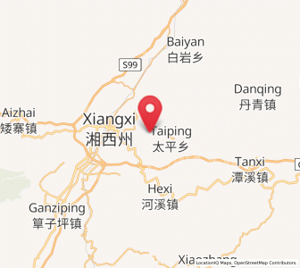 Map of Dehang, Hunan