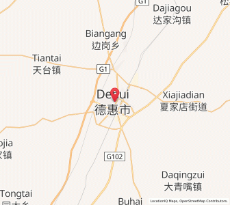Map of Dehui, Jilin