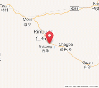 Map of Dejilin, Tibet