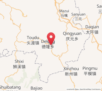 Map of Delong, Chongqing
