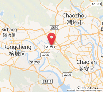 Map of Denggang, Guangdong