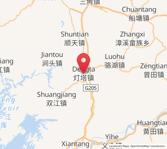 Map of Dengta, Guangdong