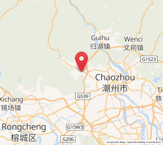 Map of Dengtang, Guangdong