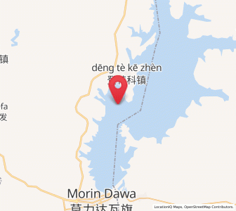 Map of Dengteke, Inner Mongolia