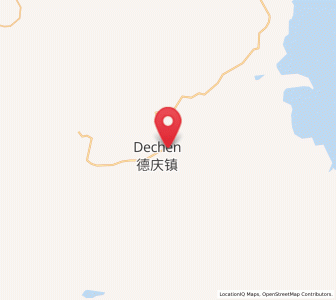 Map of Deqing, Tibet